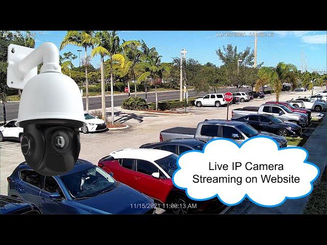 Live IP Camera Streaming to Website