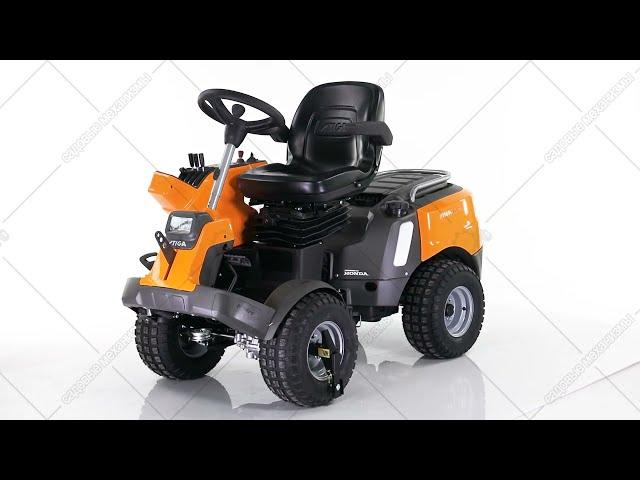 Садовый райдер Stiga Park PRO 900 AWX 4WD без деки 3D обзор.