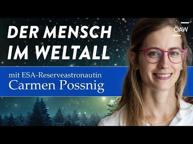 Reserveastronautin Carmen Possnig im ÖAW-Christmas Talk