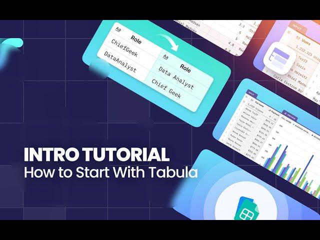 Intro Tutorial: How to Start With Tabula