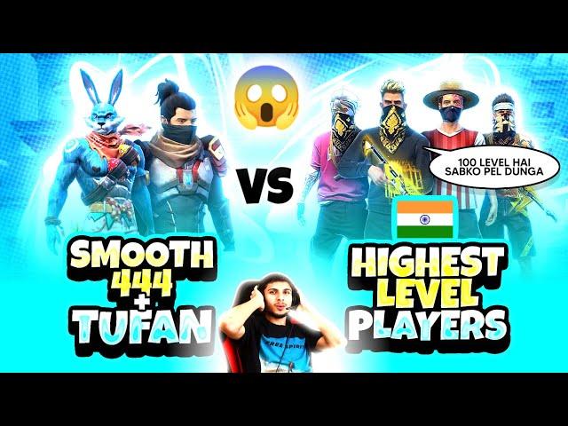 Smooth + Tufan vs India Highest Level Player  - Garena Free Fire