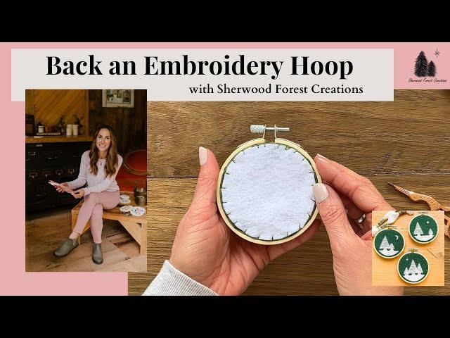 Back an Embroidery Hoop | Blanket Stitch Embroidery Tutorial | How To Close an Embroidery Hoop