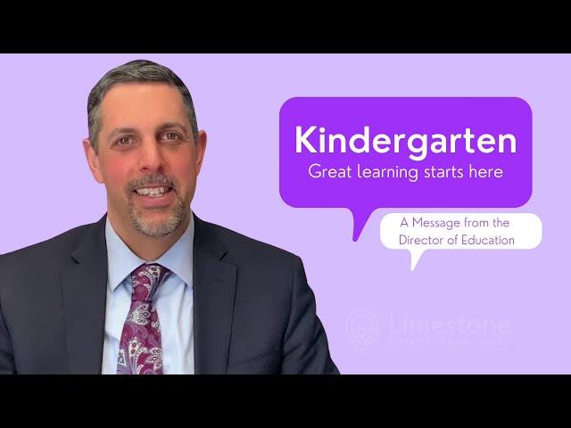 Welcome to Kindergarten - A Message from LDSB Director of Education