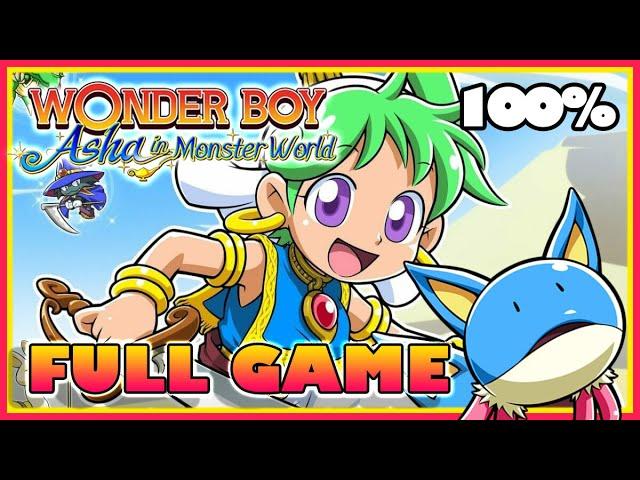 Wonder Boy: Asha in Monster World FULL GAME 100% Longplay (PS4)