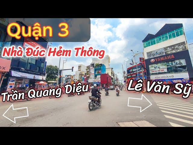 Quận 3 | Nhà Vị Trí Trung Tâm gần Chợ, gần Bệnh Viện | Hẻm 5m thông Lê Văn Sỹ