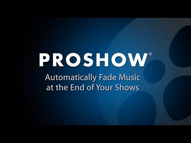 Learn How To Automatically Fade Soundtracks in ProShow