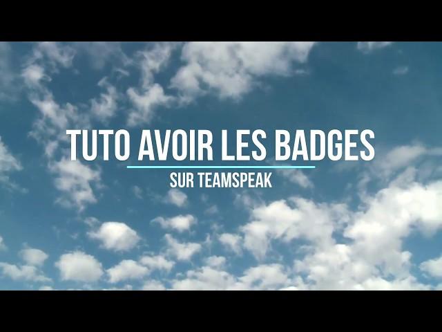 COMMENT AVOIR TOUS LES BADGES TEAMSPEAK