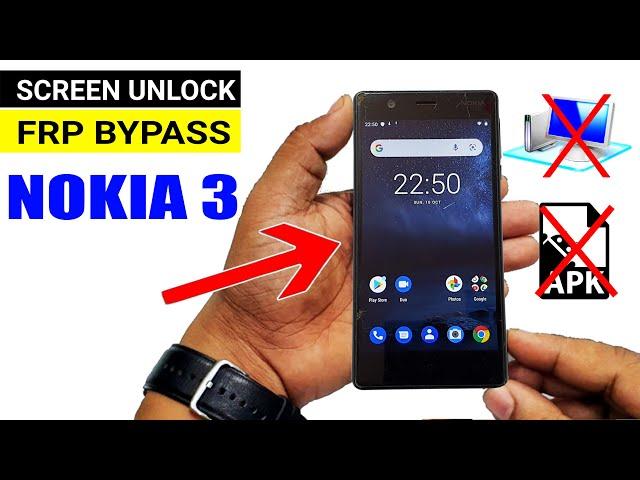 Nokia 3 TA 1032 HARD REST & GOOGLE ACCOUNT BYPASS (New Trick Without PC) 