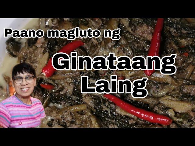 Paano magluto ng ginataang laing