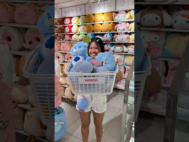 Buying only blue products at Miniso 