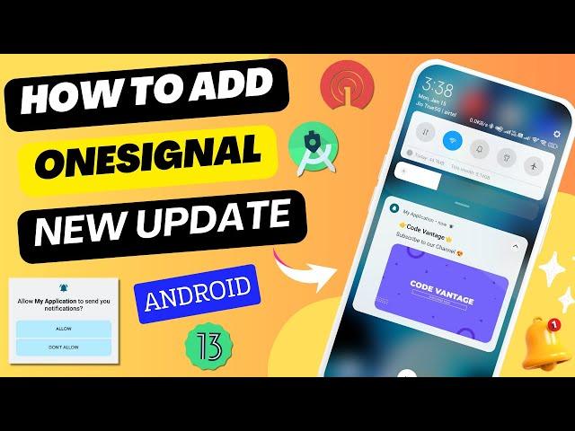 Onesignal Push Notification 2024  | Onesignal Android Studio | Onesignal Firebase Integration