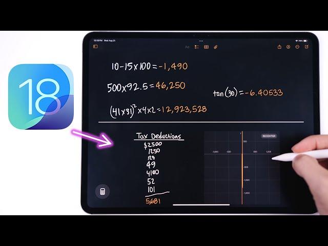 The NEW iPad Calculator App is AMAZING in iOS 18! (here’s how to use it)