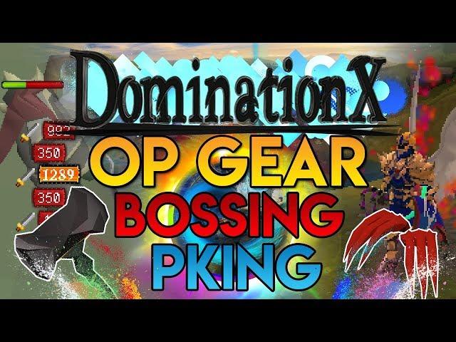 DominationX : OP GEAR PKing and Bossing / Mbox Giveaway! Active RSPS