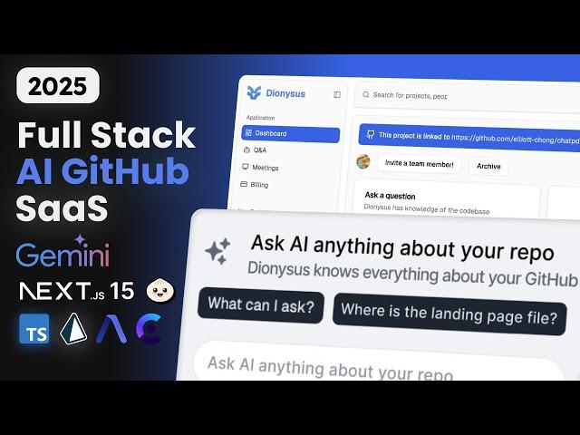 Build and Deploy Full Stack AI GitHub SaaS | Next JS 15, Google Gemini AI, Assembly AI, Stripe