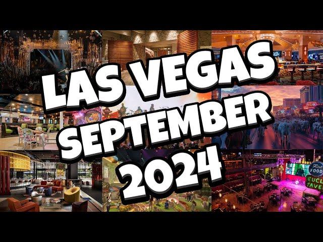 What's NEW in Las Vegas for SEPTEMBER 2024! 