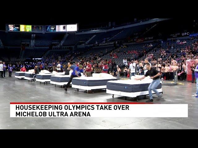 Housekeeping Olympics bring competitive spirit to Las Vegas arena