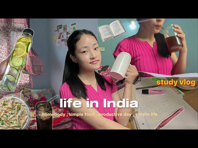 STUDY vlog  indiangirl living alone diaries ,what I eat in a day ,homebody, Aesthetic vlog , Sikkim