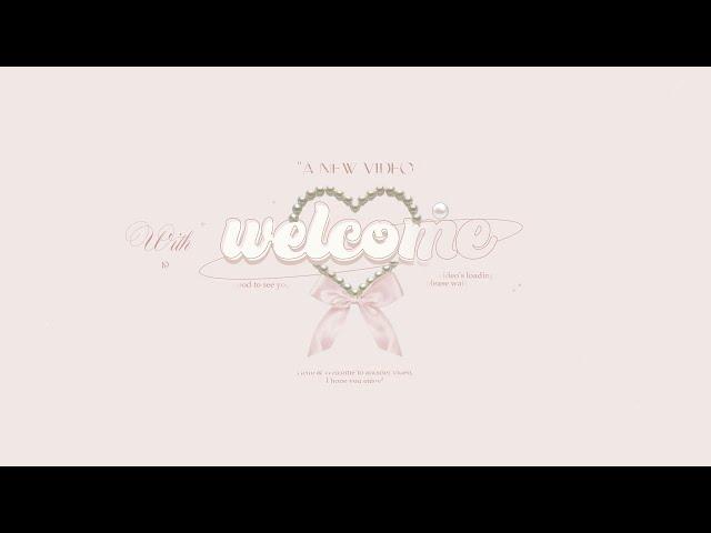 cute 'Pearls' aesthetic Intro & Outro templates | FREE FOR USE