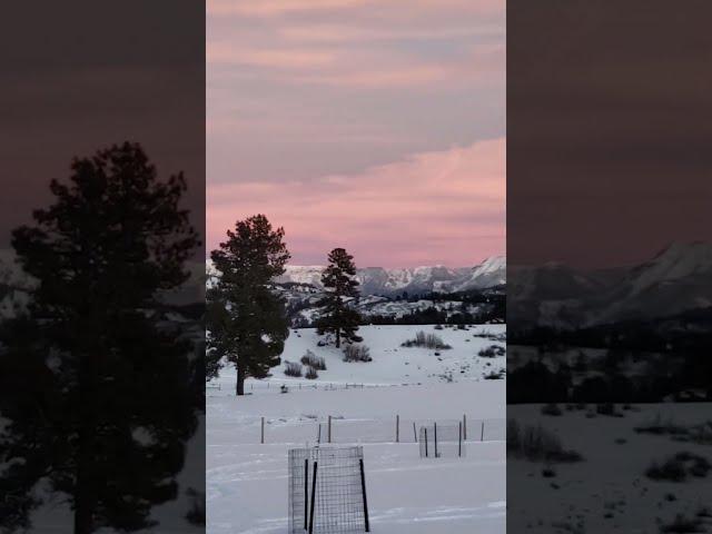 Alpenglow on the Colorado Mountains: A Stunning Sunset