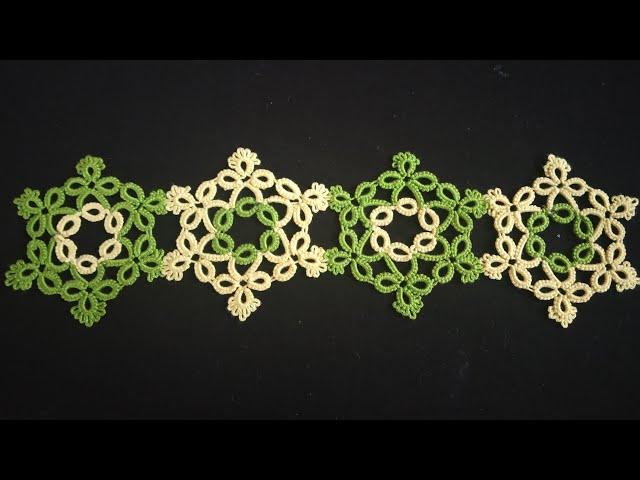 253-Shuttle tatting#53,फूलों भरा बॉर्डर आपकी साड़ी के लिए(Hindi/Urdu)