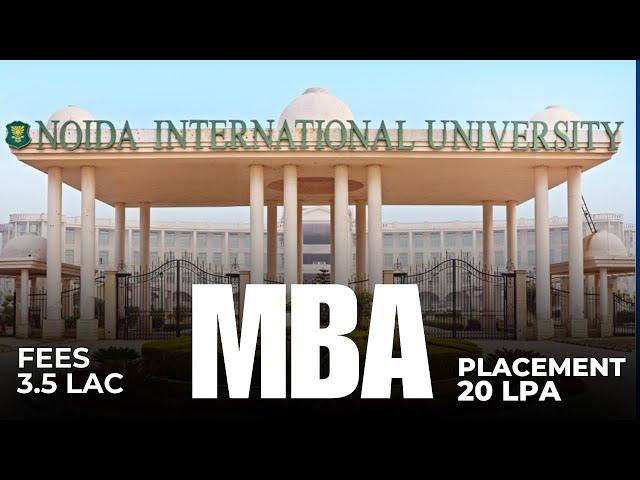 Noida International University (NIU) MBA Review 2025 | Placements, Fees, Campus Tour || Worth it?