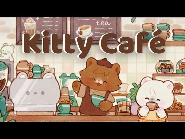 Kitty Coffee Shop  1 Hr Songs  lofi chill 【Cute lofi music mix】  study/aesthetic/chill/relax 