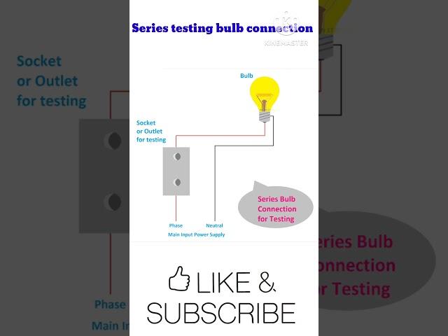 Series testing bulb connection#Electrical#Engineering#Electrical#experts.