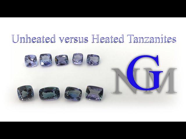 Unheated versus Heated Tanzanites