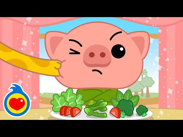 ¿Qué Le Pasa al Cerdito Enojón?  Canciones Infantiles  Plim Plim