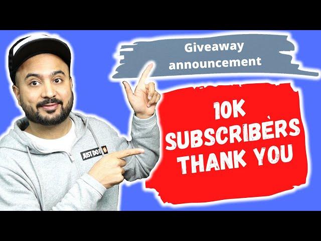 10K Subscribers Special Thank You | First Giveaway Announcement