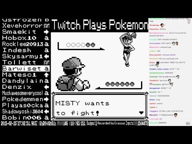 Twitch Plays Pokémon (Anniversary Red) - Vs. Misty