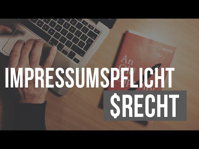 Impressum erstellen kostenlos - Impressumspflicht erklärt