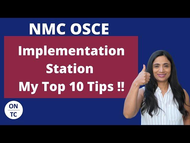 NMS OSCE Implementation Station My Top 10 Tips!