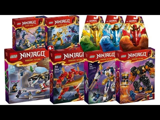 All LEGO Ninjago Dragons Rising sets January 2024 Compilation/Collection Speed Build