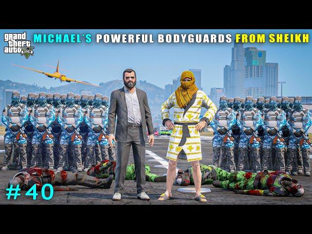 Golden Sheikh Gifts Powerful Bodyguards To Michael | Gta V Gameplay