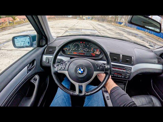 2002 BMW 3 E46 [1.9 316 i 105HP] |0-100| POV Test Drive #1993 Joe Black