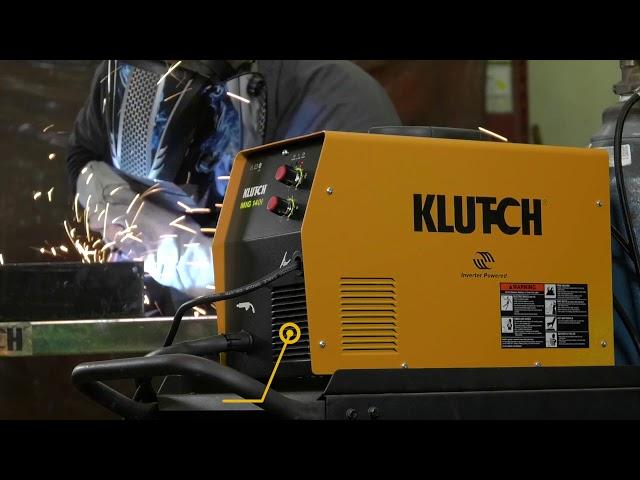 Klutch MIG 140i Flux-Core/MIG Welder  Inverter 120V 30140 Amp Output