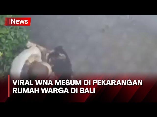 Aksi WNA Mesum di Pekarangan Rumah Warga di Bali Terekam CCTV