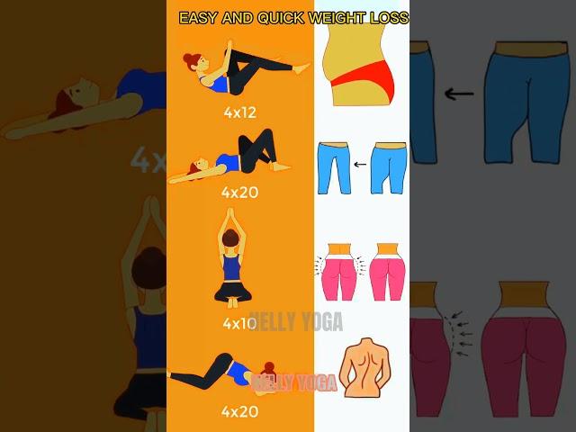 Easy and Quick Weight Loss Home Workout #loseweightfast #losefatathome