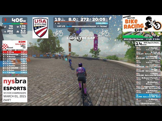 USA Cycling NY eSports State Championship Race p/b WNYBRC