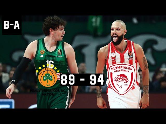 Panathinaikos - Olympiacos 89-94 | Full Highlights | Euroleague Round 8 | 08.11.2024