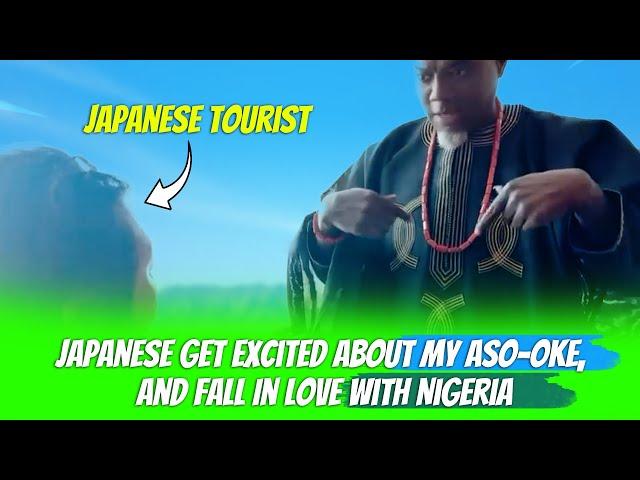 Japanese Tourists Get Excited About My Aso-Oke, And Fall In Love With Nigeria