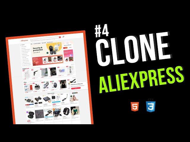 Clone AliExpress using HTML and CSS | Part 4