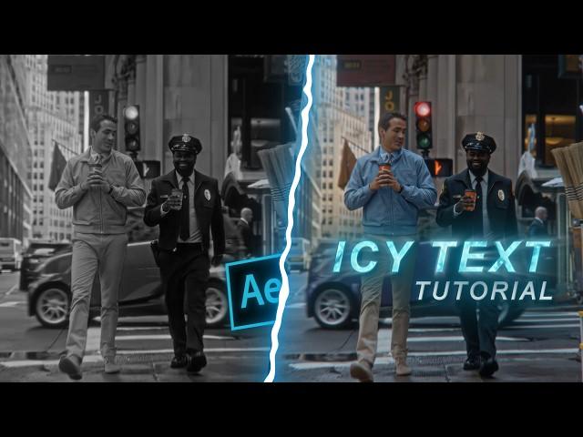 icy text effect tutorial on after effects