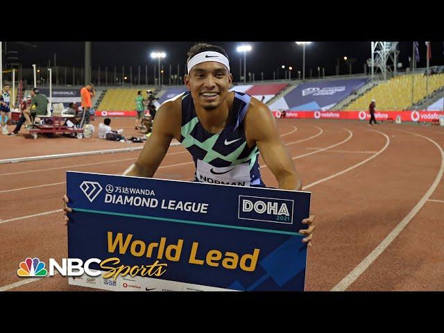 Michael Norman runs fastest 400m of 2021 with redemptive Doha win | NBC Sports