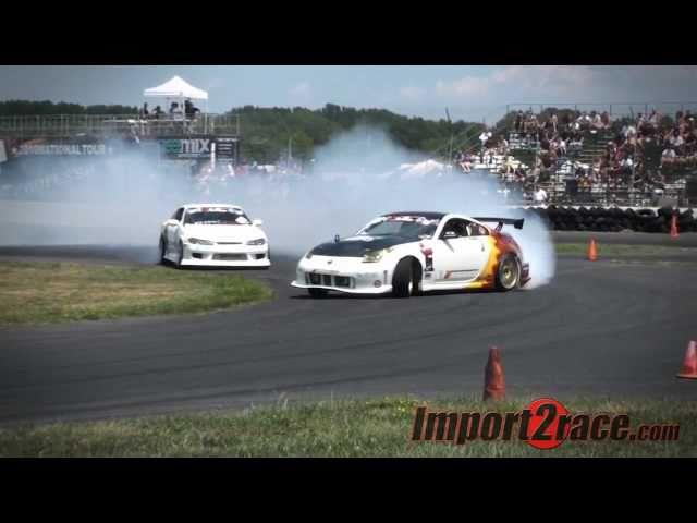 Drifting S15 Silvia vs 350z turbo