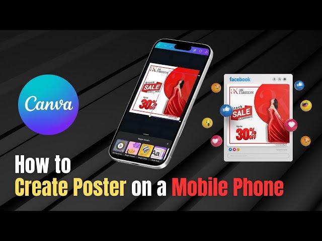 How to Create Poster on a Mobile Phone - Step-by-Step Tutorial! #design with me - #designwithme