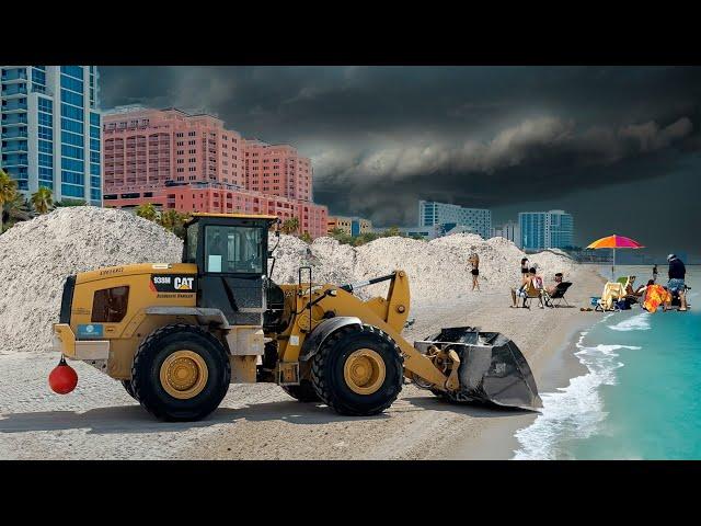 After Hurricane Helene Clearwater Beach Florida 4K Live Cam Tampa Bay Day 6