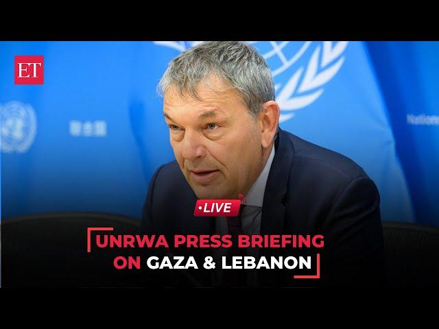 LIVE | UNRWA chief Philippe Lazzarini's holds news conference on Middle East| Gaza | Lebanon