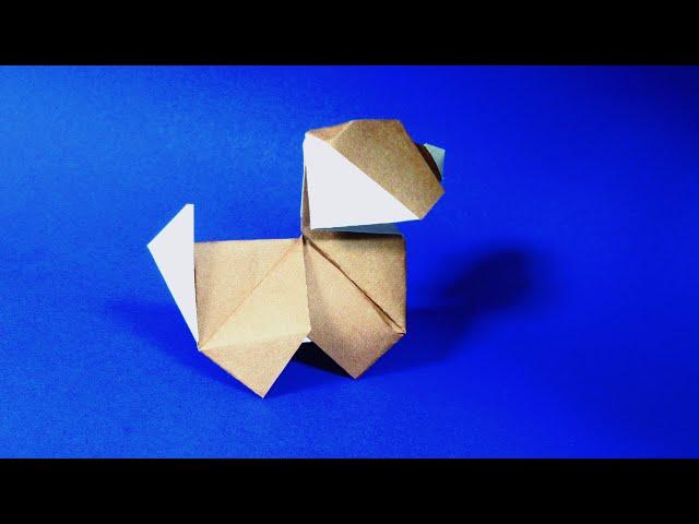 Origami dog How to make a dog out of paper step by step